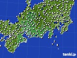 東海地方のアメダス実況(風向・風速)(2024年10月02日)