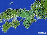 近畿地方のアメダス実況(降水量)(2024年10月03日)