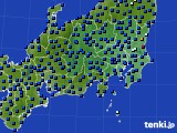 関東・甲信地方のアメダス実況(日照時間)(2024年10月03日)