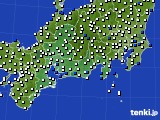 東海地方のアメダス実況(風向・風速)(2024年10月03日)