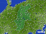 2024年10月03日の長野県のアメダス(風向・風速)