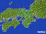 2024年10月04日の近畿地方のアメダス(気温)