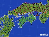 四国地方のアメダス実況(日照時間)(2024年10月05日)