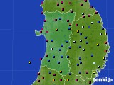 秋田県のアメダス実況(日照時間)(2024年10月05日)