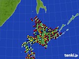 北海道地方のアメダス実況(日照時間)(2024年10月06日)