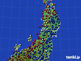 東北地方のアメダス実況(日照時間)(2024年10月06日)