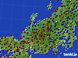 北陸地方のアメダス実況(日照時間)(2024年10月06日)
