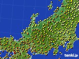 2024年10月06日の北陸地方のアメダス(気温)