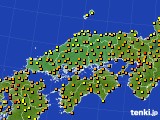 中国地方のアメダス実況(気温)(2024年10月06日)