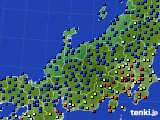 2024年10月07日の北陸地方のアメダス(日照時間)