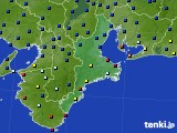 2024年10月07日の三重県のアメダス(日照時間)