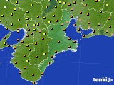 2024年10月07日の三重県のアメダス(気温)