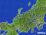 北陸地方のアメダス実況(降水量)(2024年10月08日)