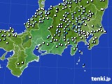 東海地方のアメダス実況(降水量)(2024年10月08日)