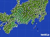 東海地方のアメダス実況(風向・風速)(2024年10月08日)