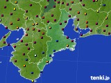 2024年10月10日の三重県のアメダス(日照時間)