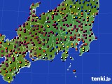 関東・甲信地方のアメダス実況(日照時間)(2024年10月11日)