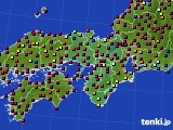近畿地方のアメダス実況(日照時間)(2024年10月11日)