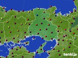 兵庫県のアメダス実況(日照時間)(2024年10月11日)