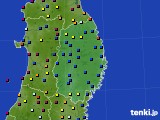 岩手県のアメダス実況(日照時間)(2024年10月11日)
