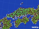 中国地方のアメダス実況(日照時間)(2024年10月12日)