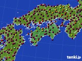 四国地方のアメダス実況(日照時間)(2024年10月12日)
