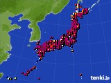アメダス実況(日照時間)(2024年10月12日)