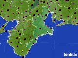 2024年10月12日の三重県のアメダス(日照時間)