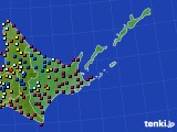 道東のアメダス実況(日照時間)(2024年10月12日)
