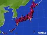 アメダス実況(日照時間)(2024年10月13日)
