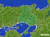 兵庫県のアメダス実況(気温)(2024年10月15日)