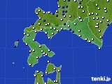 道南のアメダス実況(風向・風速)(2024年10月15日)