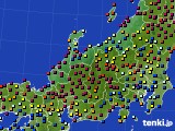 北陸地方のアメダス実況(日照時間)(2024年10月17日)