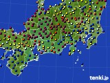 東海地方のアメダス実況(日照時間)(2024年10月17日)