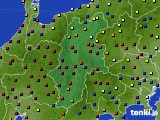 長野県のアメダス実況(日照時間)(2024年10月17日)