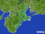 2024年10月17日の三重県のアメダス(日照時間)