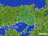 兵庫県のアメダス実況(日照時間)(2024年10月17日)