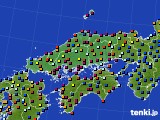 中国地方のアメダス実況(日照時間)(2024年10月18日)