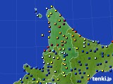 道北のアメダス実況(日照時間)(2024年10月18日)