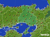 兵庫県のアメダス実況(気温)(2024年10月18日)