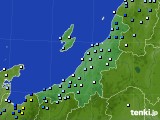 新潟県のアメダス実況(降水量)(2024年10月19日)