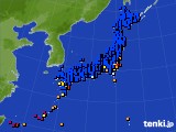 アメダス実況(日照時間)(2024年10月19日)
