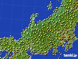 2024年10月19日の北陸地方のアメダス(気温)