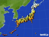 アメダス実況(気温)(2024年10月19日)