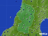山形県のアメダス実況(風向・風速)(2024年10月19日)