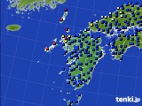 九州地方のアメダス実況(日照時間)(2024年10月24日)