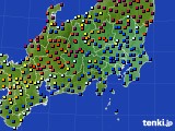 関東・甲信地方のアメダス実況(日照時間)(2024年10月25日)