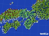 2024年10月26日の近畿地方のアメダス(日照時間)