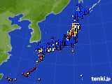 2024年10月27日のアメダス(日照時間)
