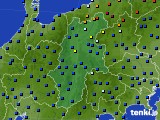 長野県のアメダス実況(日照時間)(2024年10月27日)